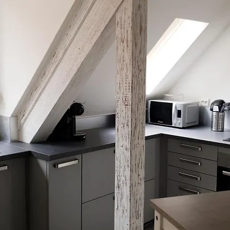 Duplex Au Centre Avec Parking - L'etoile 오베르네
